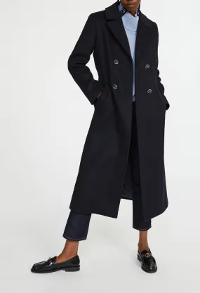 Manteau peignoir marine classique | Claudie FR