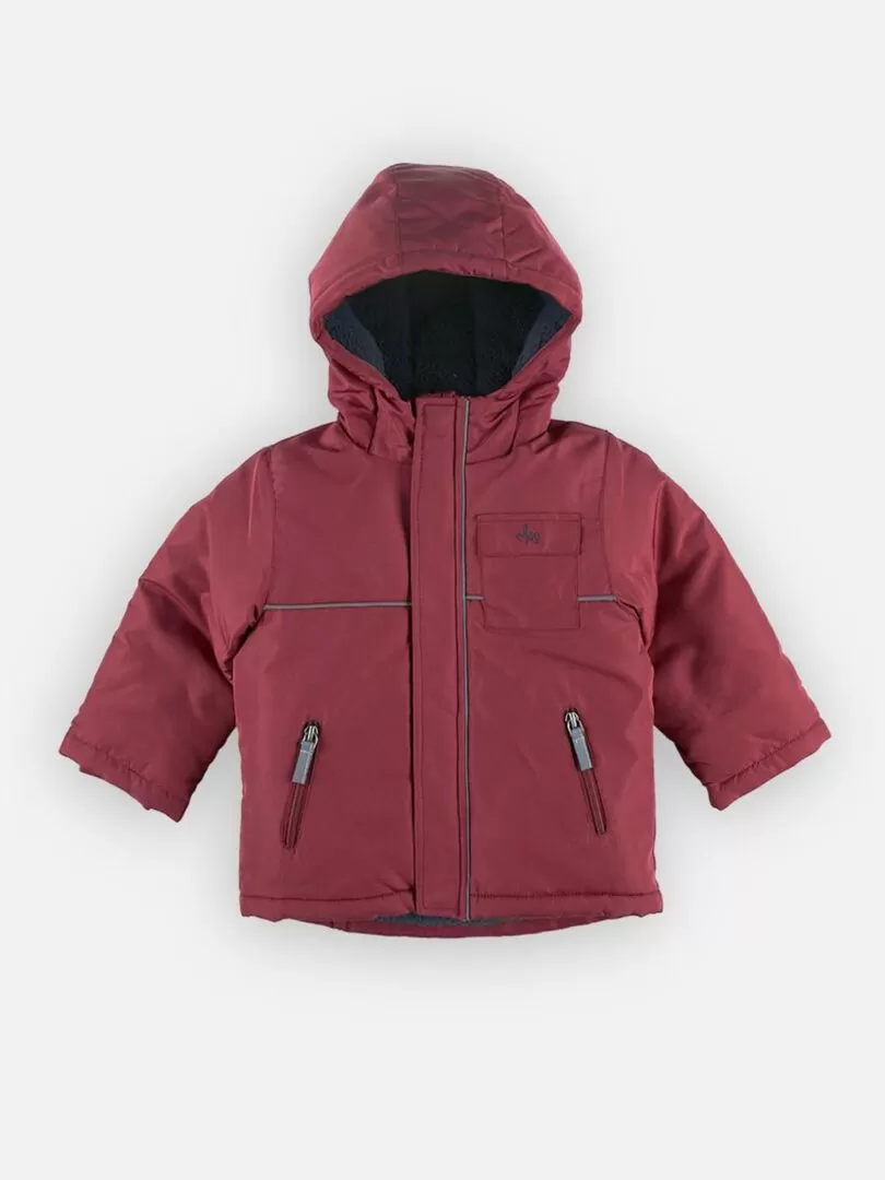 Manteau à capuche, brique Noukie's - Rouge