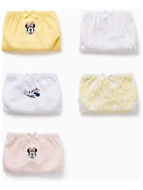 Pack 5 Culottes en coton pour fille 'Minnie'  MINNIE - Multicolore