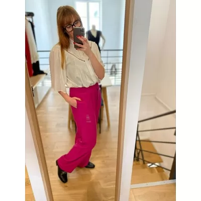 Pantalon tailleur Jacob - Framboise - SUNCOO