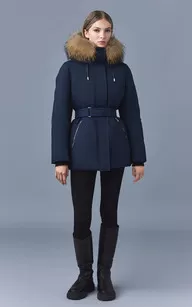 Parka Jeni-FZ Marine Mackage - La Canadienne - Parkas Textile Bleu Marine