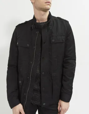 Parka noire pour homme