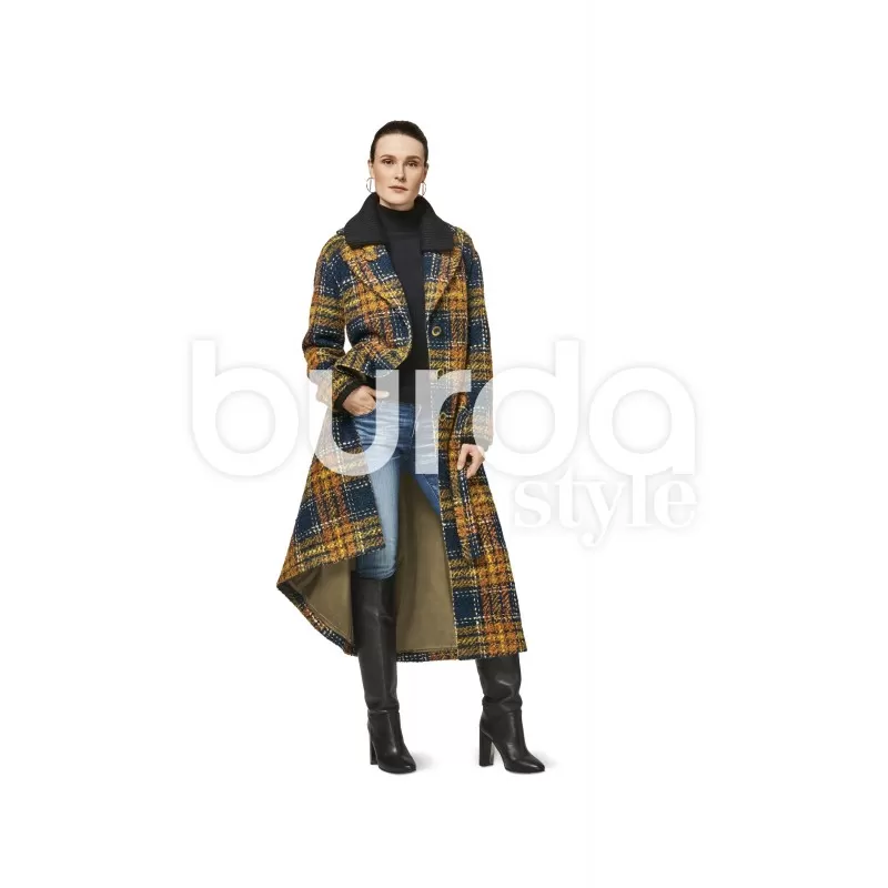 Patron Femme Manteau court Burda N°6462