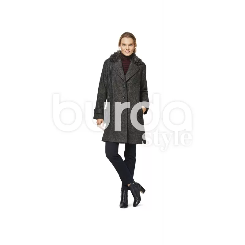 Patron Femme Manteau court Burda N°6462