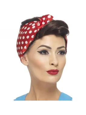 Perruque rosie avec foulard