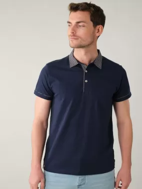 Polo à manches courtes pour homme 'Deeluxe' - Bleu marine