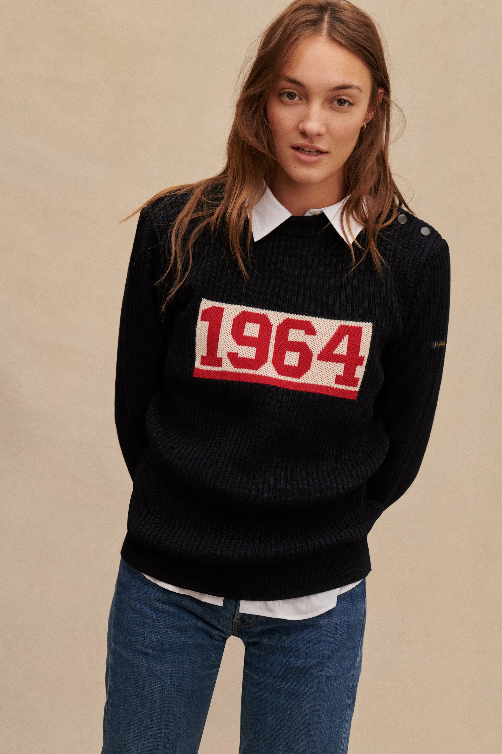 Pull 1964 bleu marine pour Femme