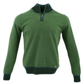 pull 80% laine kaki BEST GUEST col zip slim Blend