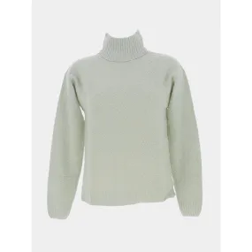 Pull col roulé mistery ajouré vert femme - Tiffosi | wimod