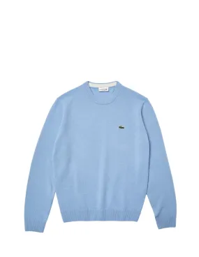 Pull Lacoste homme Ref 54653 Bleu Clair