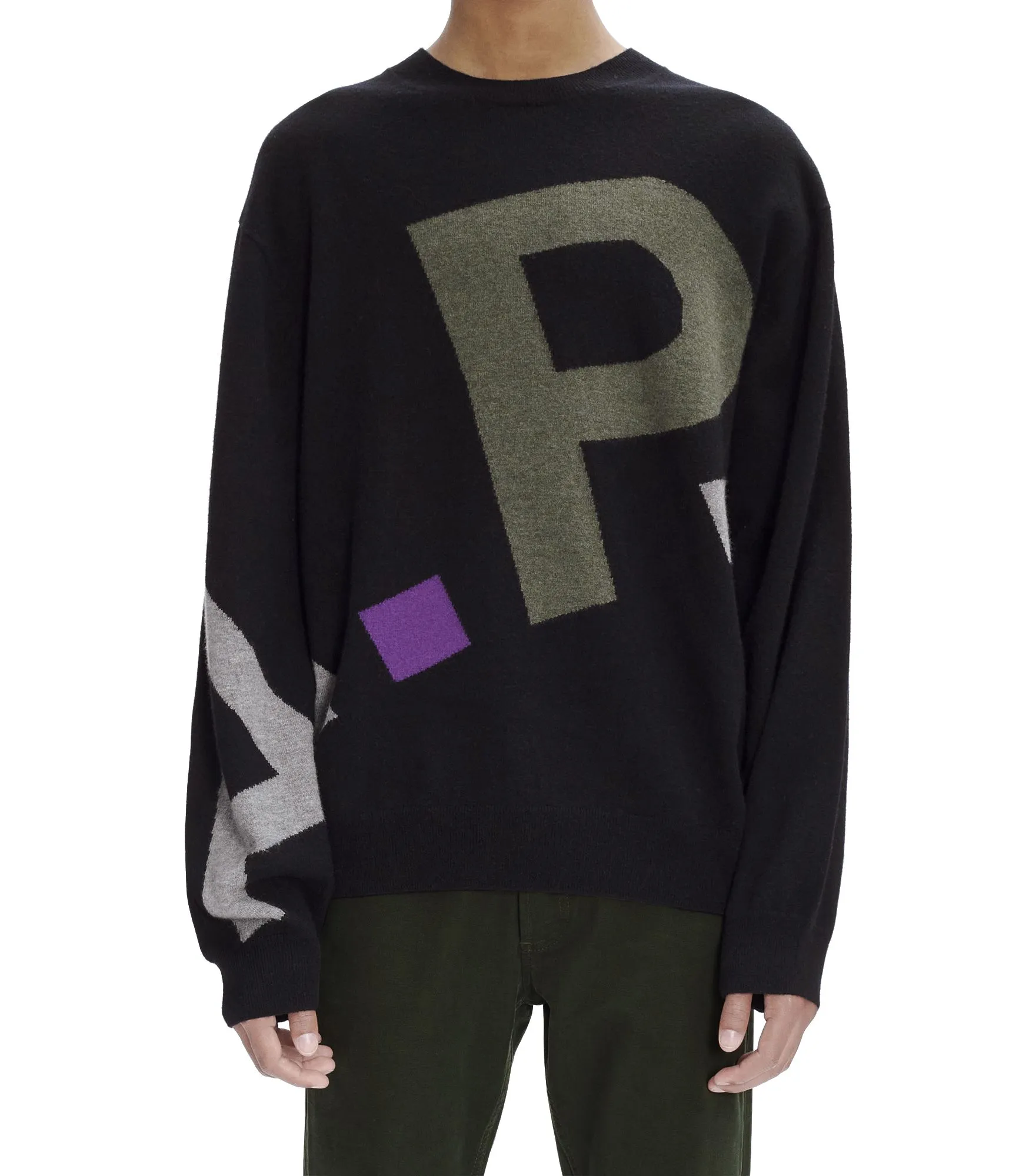 Pull Logo All Over H Noir | A.P.C.