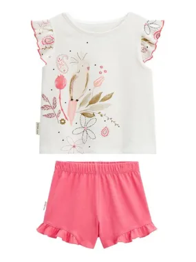 Pyjama enfant manches courtes Haapiti - Rose