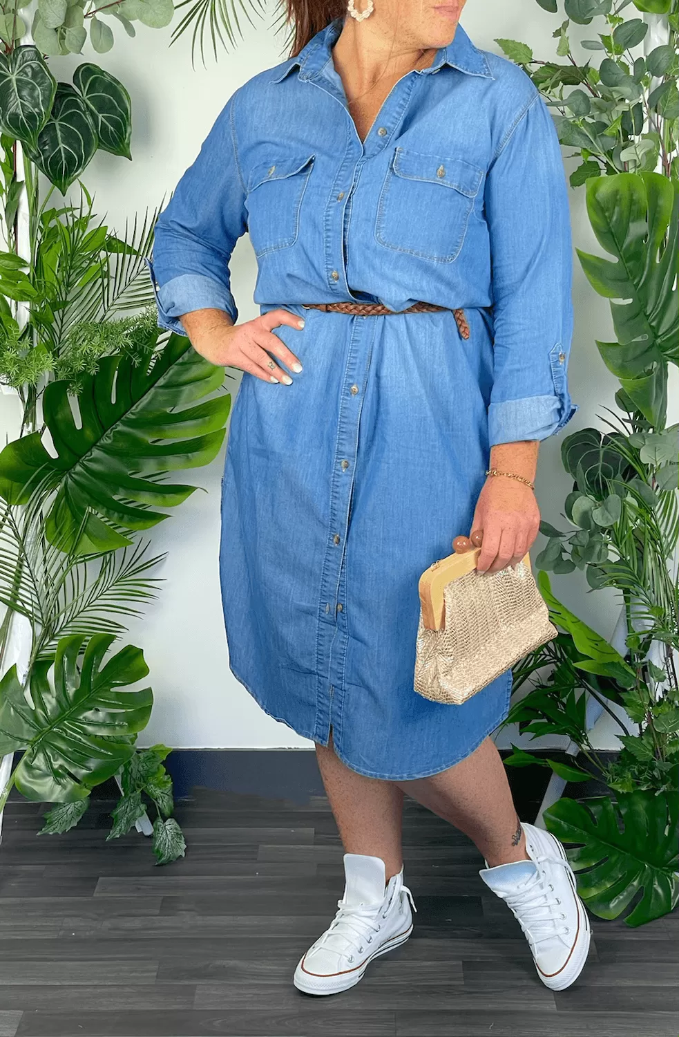 Robe en jean Curve : Cellia