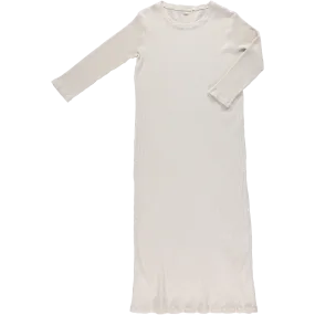ROBE ORCHIDÉE CÔTELÉ ADULTE Almond Milk