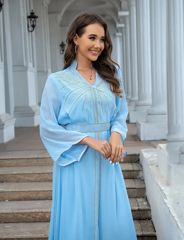 Robes caftan estampillées de diamants