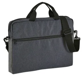 Sacoche porte documents en toile - 02114 - gris anthracite chiné 
