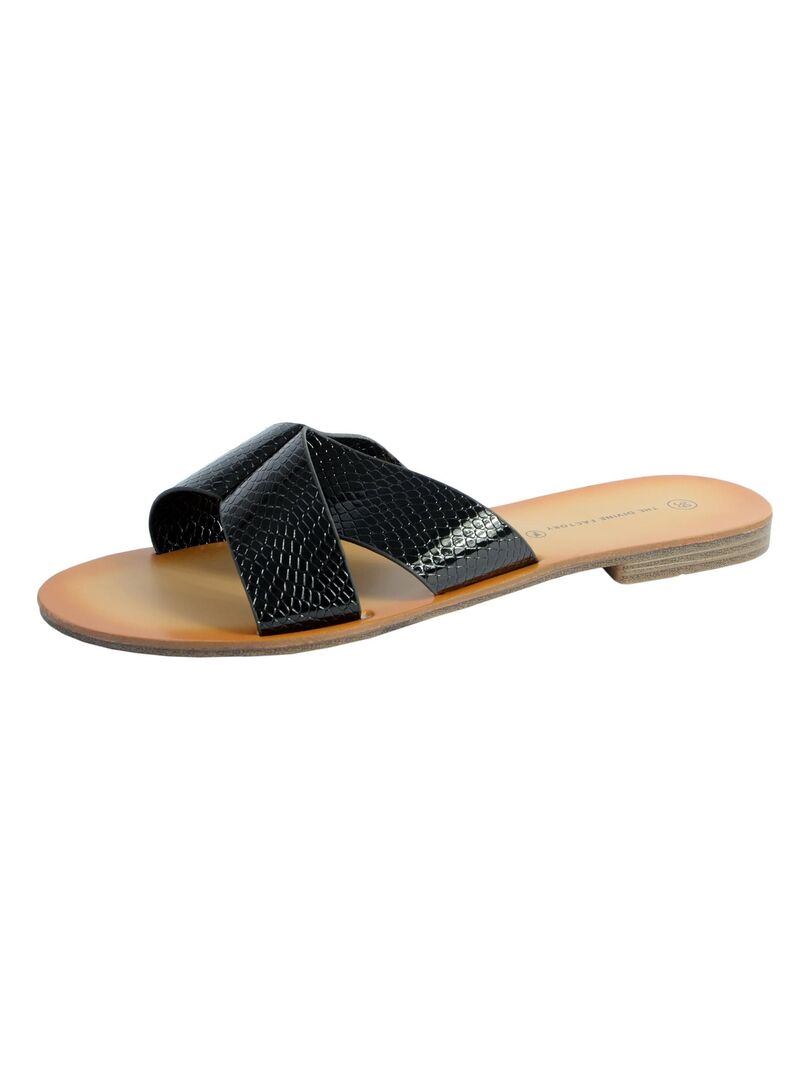 Sandale Mule The Divine Factory JL3958 - Noir