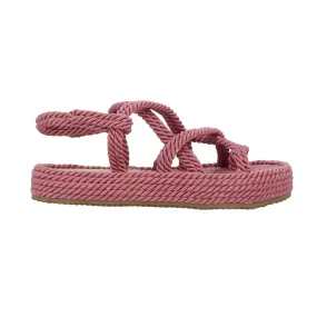 Sandales Semerdjian corda rose