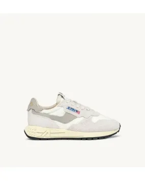 SNEAKERS REELWIND LOW WOMEN NYLON SUEDE BEIGE - Autry  | Chez Maman Rouen