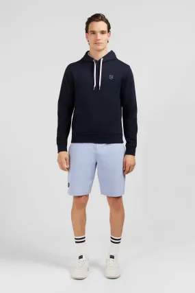 Sweat bleu marine à capuche