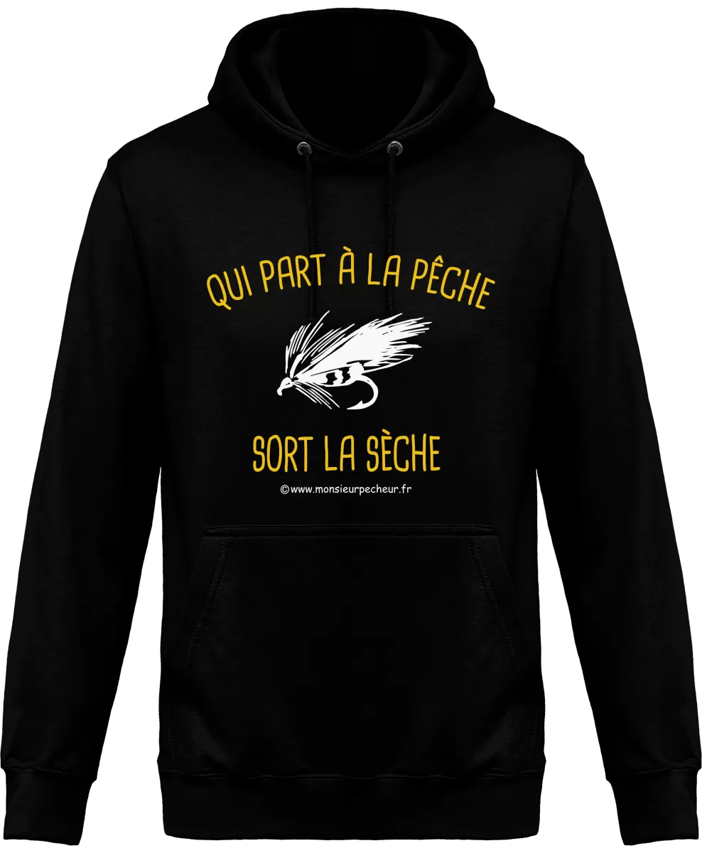 Sweat Capuche Qui part à la pêche