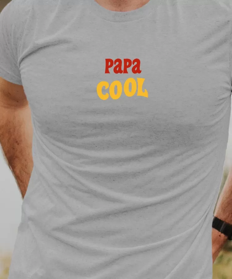 T-Shirt Papa cool disco Pour homme