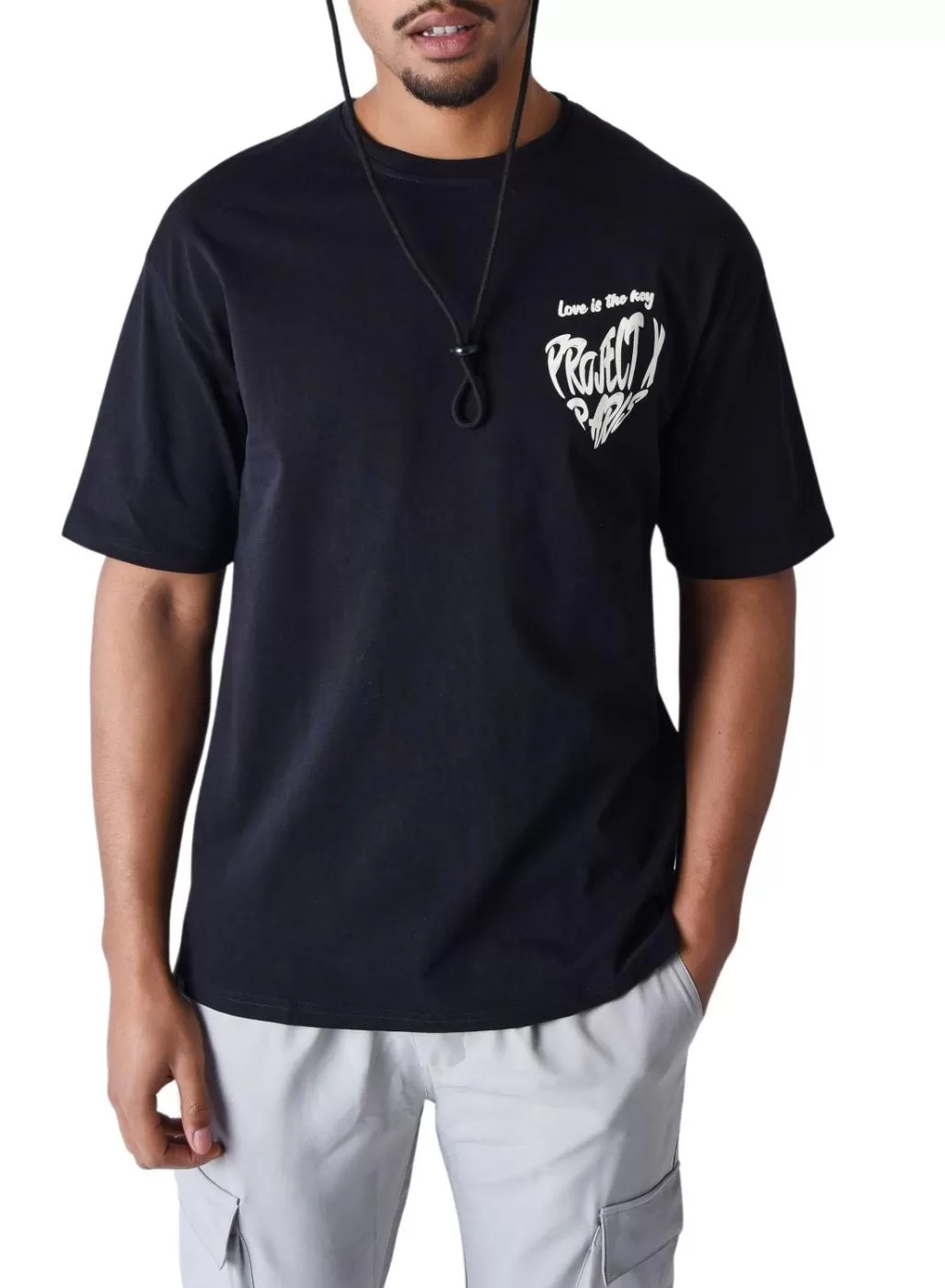 T-shirt Project x Paris Love Noir Pour Homme