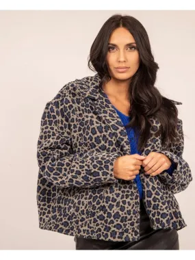 Veste courte motifs UPARD - Bleu