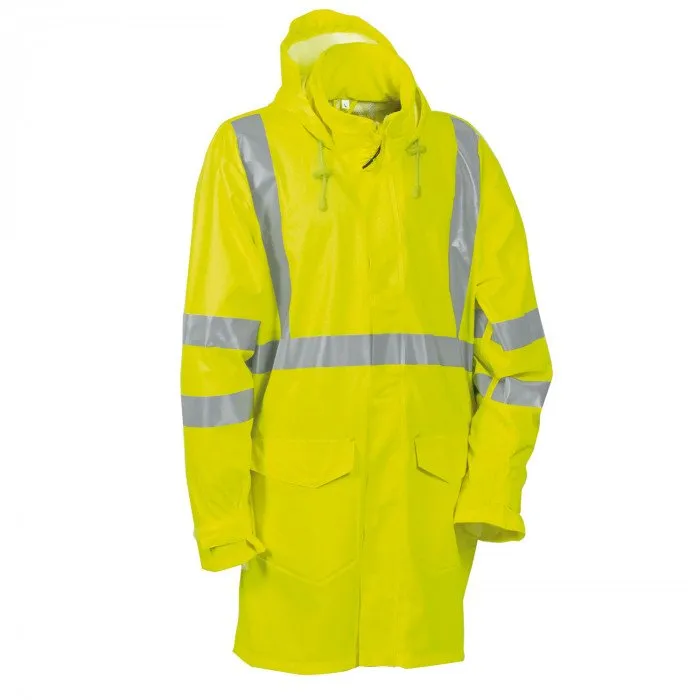 Veste de pluie haute visibilité longue Cara