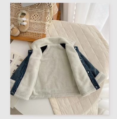 Veste en jean épaisse rétro pour enfants