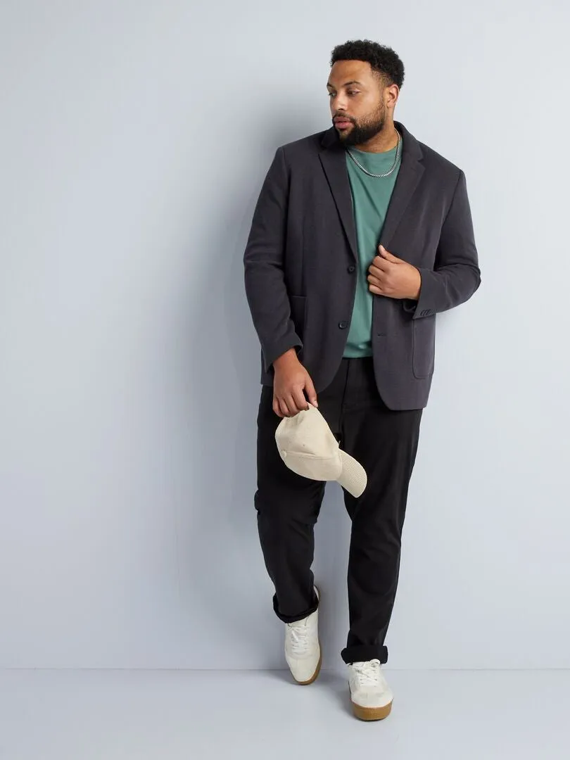 Veste maille piquée - Gris