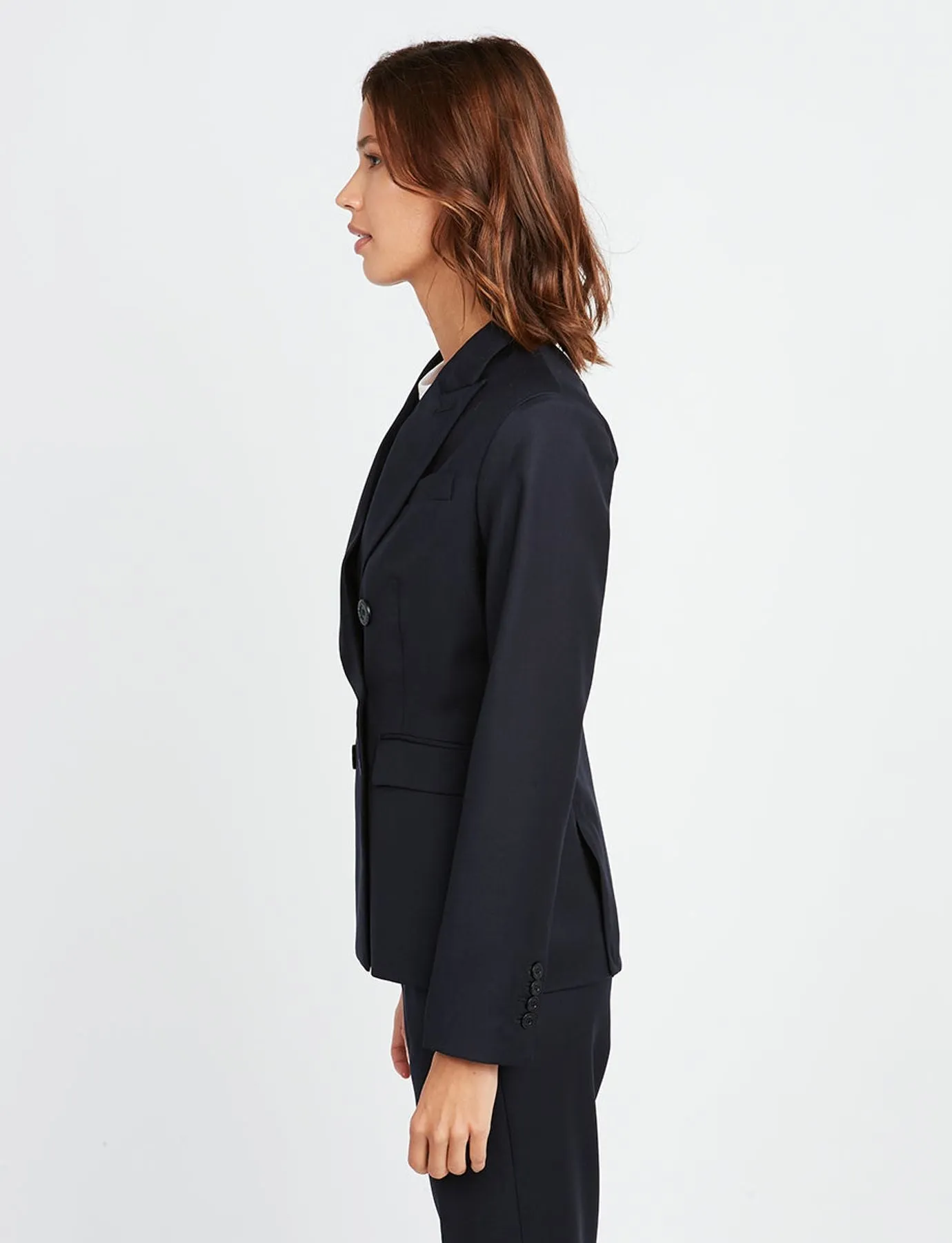 Veste Maurice laine bleu marine