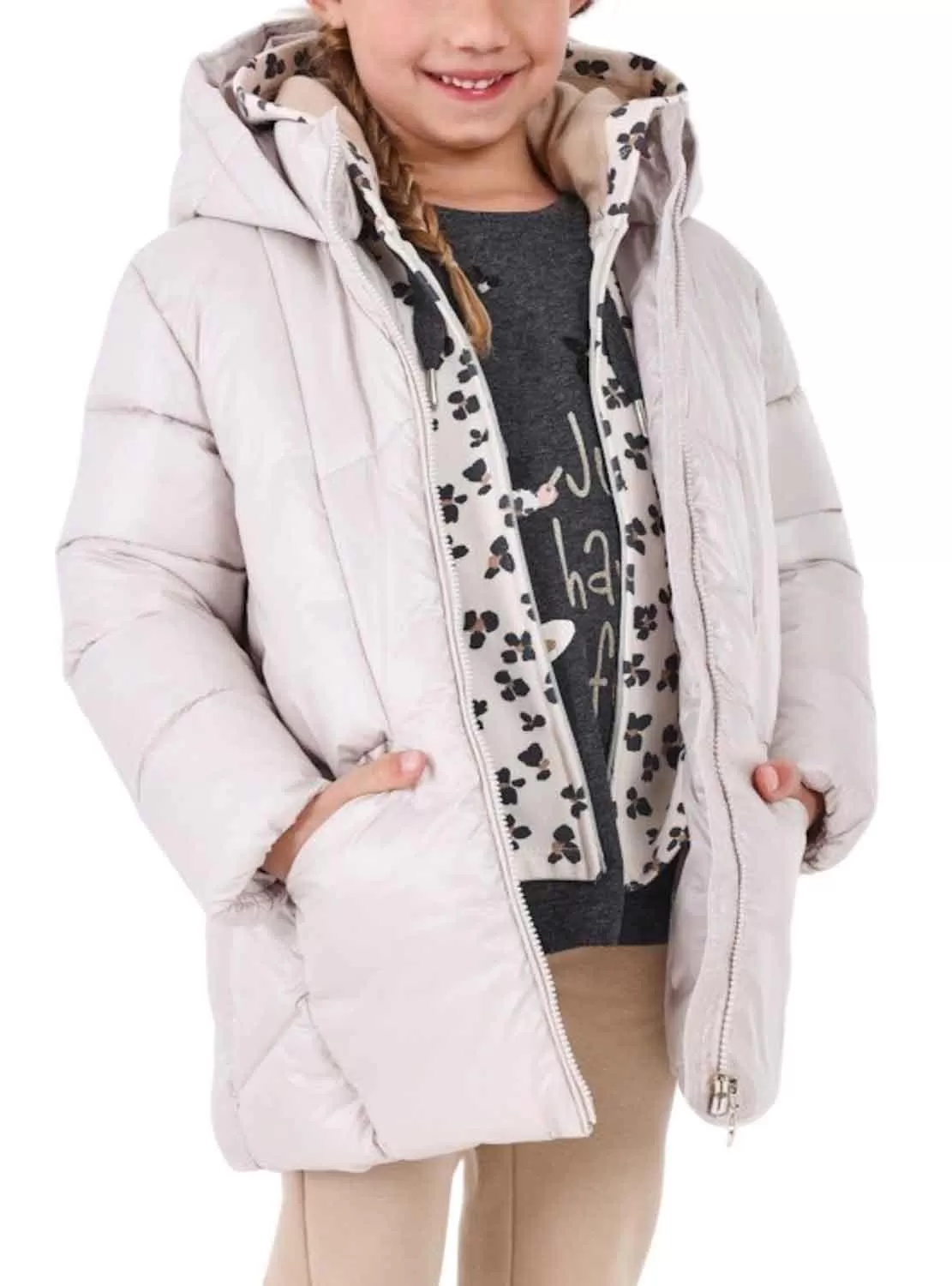 Veste Mayoral Rembourré Blanc pour Fille