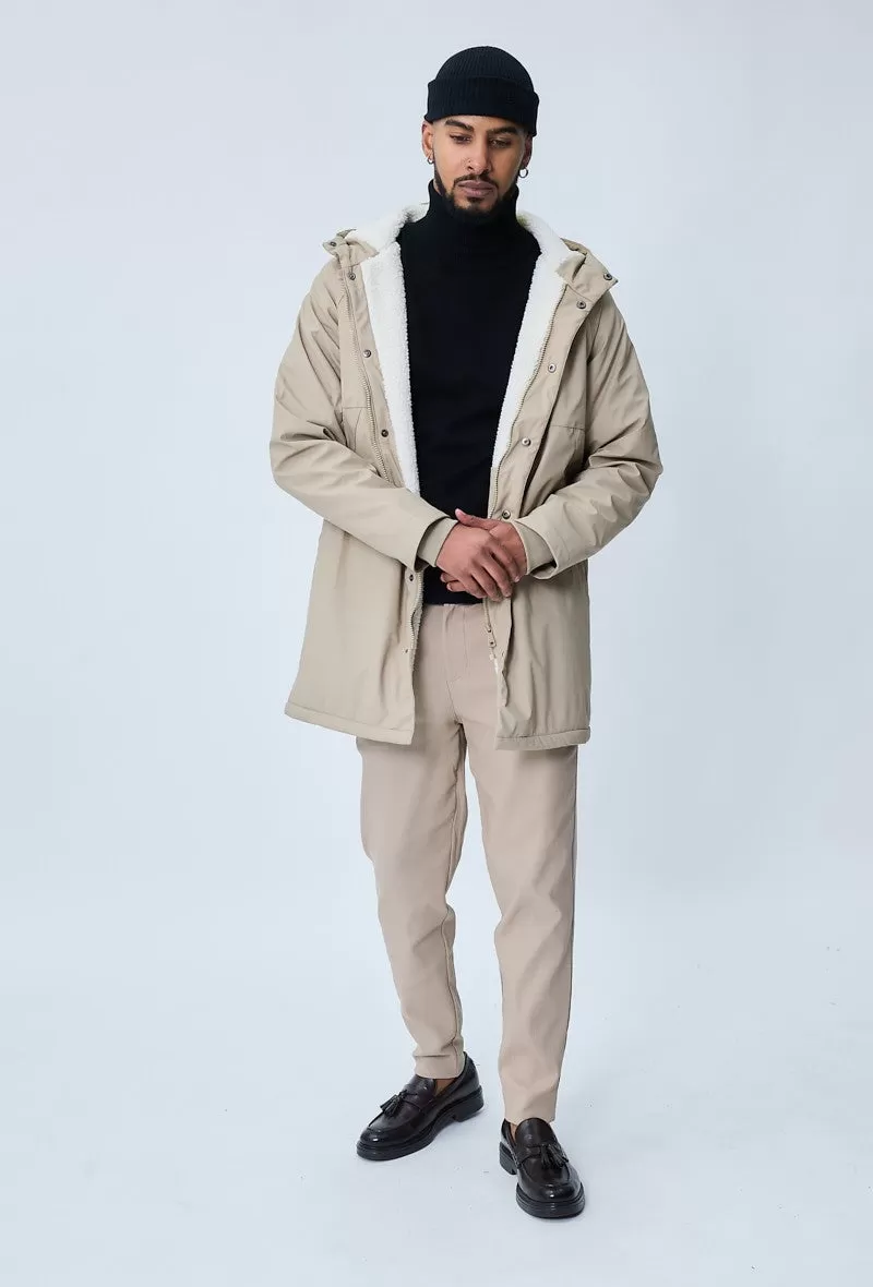 Veste parka impermable à capuche