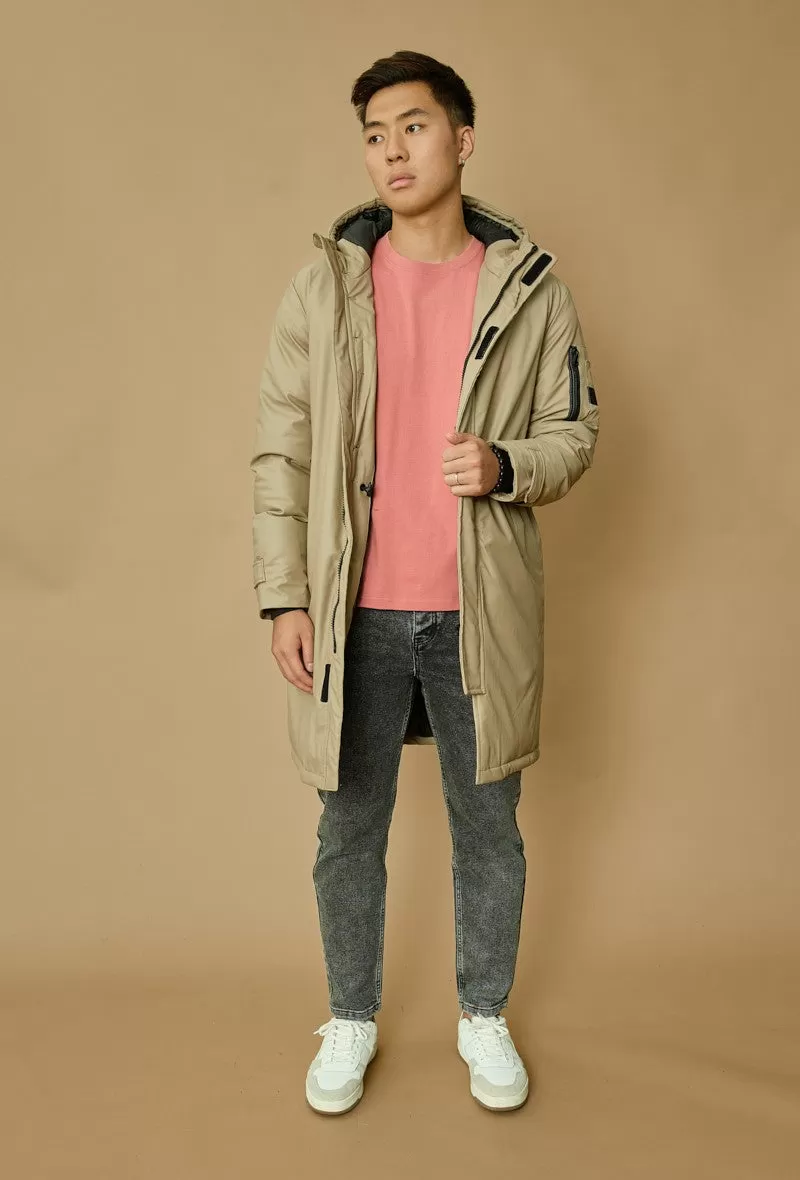 Veste parka milongue à capuche