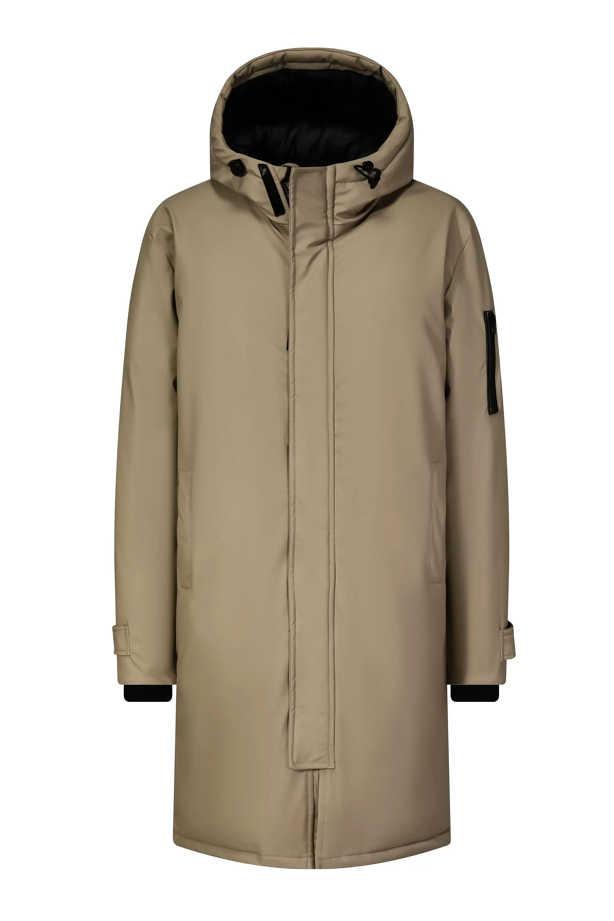 Veste parka milongue à capuche