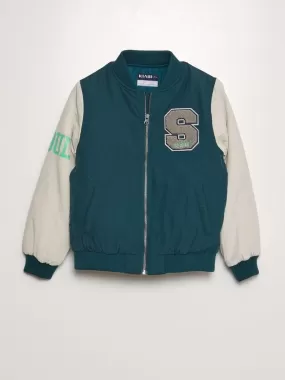 Veste style université américaine - Vert
