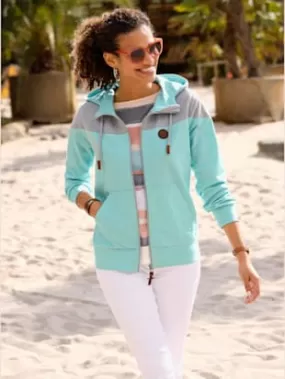 Veste sweat 55% coton