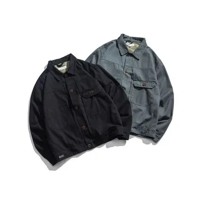 Veste à revers vintage pour homme