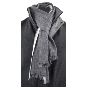 écharpe 50% laine LABONAL gris drapeau français